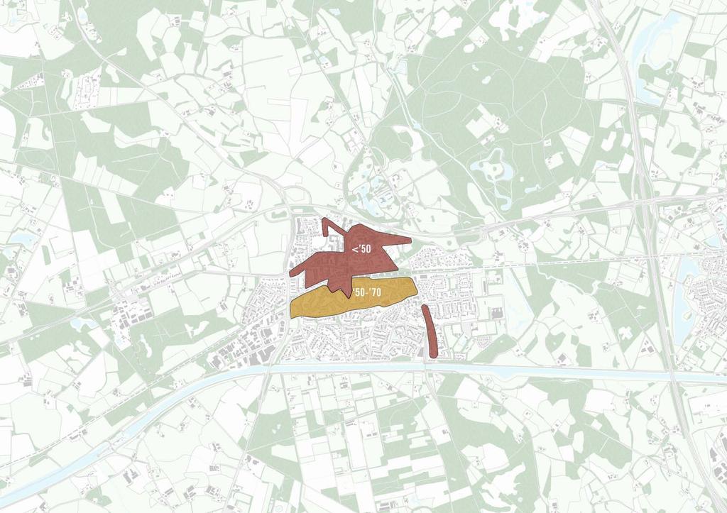 De uitbreidingen van Delden liggen voornamelijk ten zuiden van de oude stad. De stad ligt nu ingeklemd tussen het Twentekanaal en de N346 - de huidige ruimtelijke dragers.