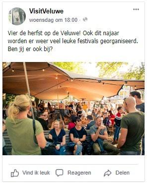 1 VOORBEELD SOCIAL POST Zorg dat je berichten bij de juiste doelgroep terechtkomen, via het juiste kanaal, op het juiste tijdstip