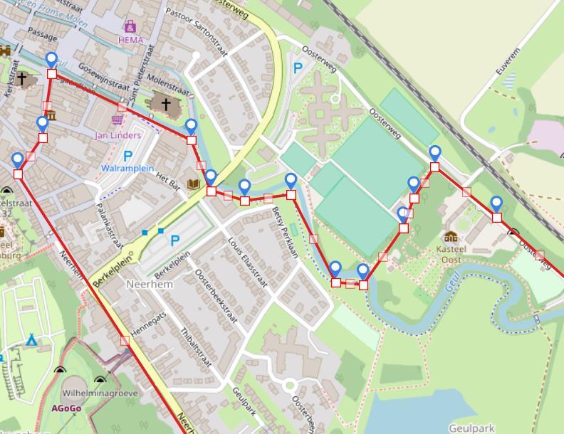 4. Valkenburg centrum- Valkenburg Kasteel Oost Zie trajectkaart: U kunt natuurlijk een beetje struinen door het centrum van Valkenburg.