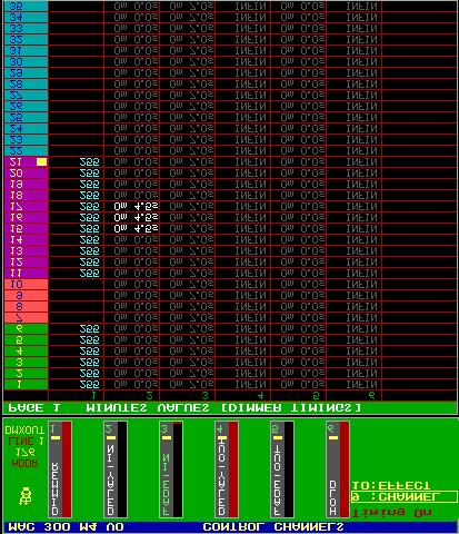 Selecteren we nu de MAC300s en het dimmerkanaal (toets [2/18] ) en de [TIMING] toets wordt gedrukt, dan verschijnt volgend scherm : In het Control Channels scherm worden de timing controle kanalen