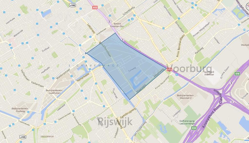 10 LOCATIE EN PROJECTBESCHRIJVING 3 LOCATIE EN PROJECTBESCHRIJVING 3.1 LOCATIEGEGEVENS De Binckhorst is een wijk in Den Haag op de grens met Voorburg en Rijswijk.