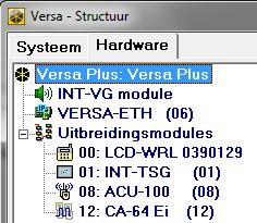 52 VERSA Plus SATEL De Ethernet communicatie module en GSM communicatie module worden door het alarmsysteem gezien als één apparaat.
