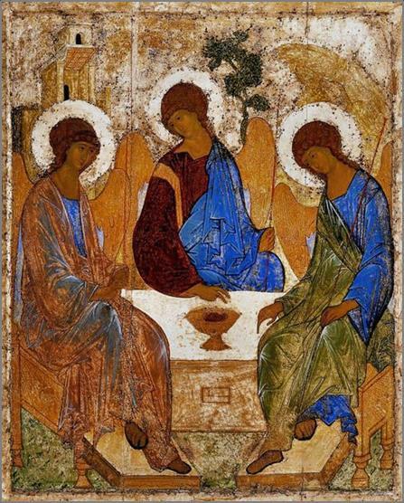 Beurt 3: Abraham ontvangt de HEER (Gn 18, 1-15) voorafbeelding van de heilige Drievuldigheid