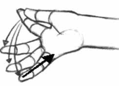 7. Spreid uw vingers volledig en sluit ze dan weer. Herhaal deze oefening 5 keer. 8.