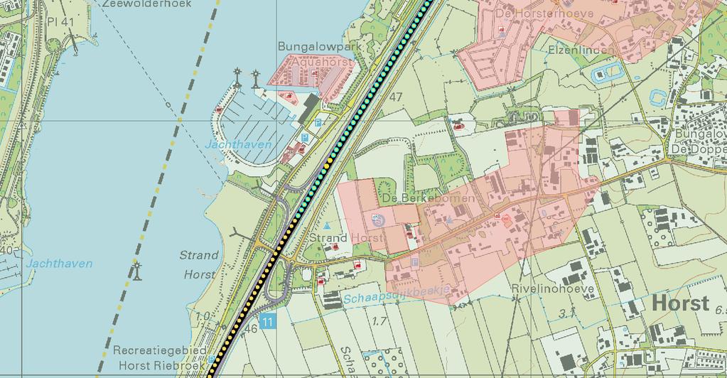 Project: EV A28 Stand Horst - Bestaande situatie 4 Meteo gegevens Weerstabili B D D D E F Windsnelh m/s 3,0 1,5 5,0 9,0 5,0 1,5 6:0 o/o 0,000 1,400 1,000 0,300 0,400 2,200 0:1 o/o 0,000 2,200 2,000