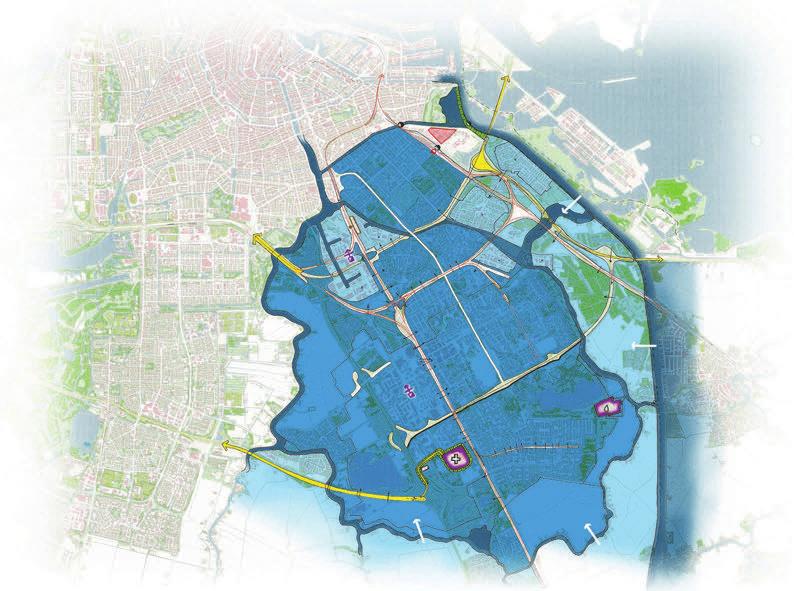 Oplossingsrichtingen Watergraafsmeer en Amsterdam Zuidoost Het overstromingsgevaar in deze diepe polders wordt niet alleen gedomineerd vanuit het nationale hoofdwatersysteem, maar ook vanuit het