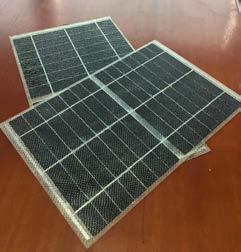 1mm dun flexibel zonnepaneel Solarparts heeft een uiterst flexibele solar oplossing ontwikkeld op basis van een fiberglas laminaat.