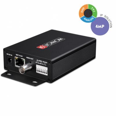Transmissie DVS-IP5-4 1 kanaal H265 video encoder, ONVIF HD-TVI, AHD of 960H analoog Maximale resolutie: 4 Megapixel, 30fps 3 instelbare videostreams ONVIF Profile S