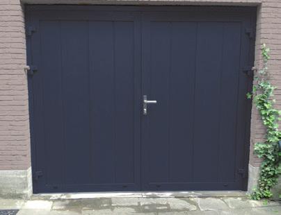 woodgrain(houtnerf) of glad - Standaard kleur of RAL kleur naar keuze - Actieve deur links of