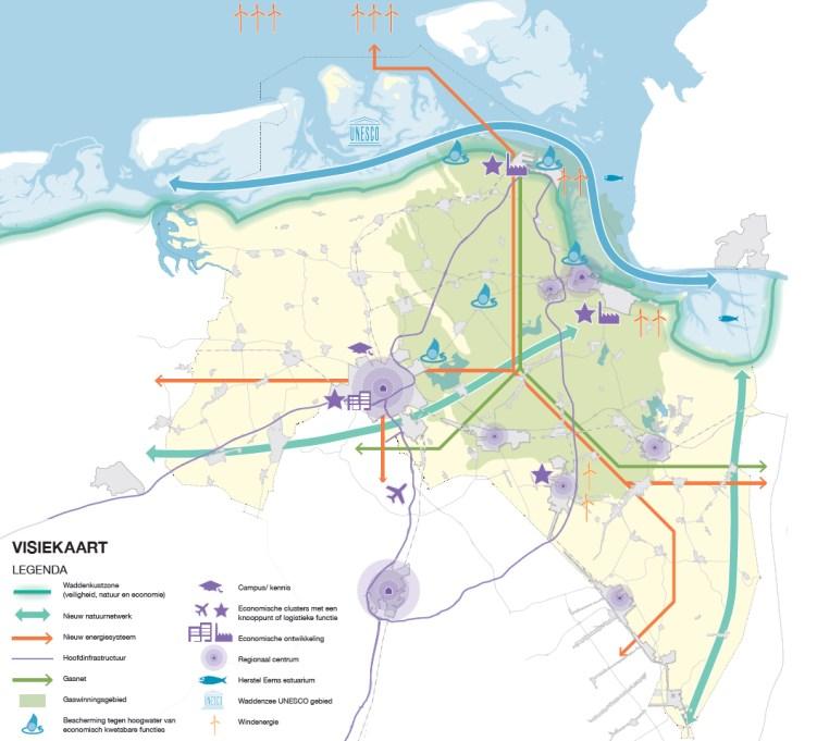 3 Groningen in 2040 De Omgevingsvisie schetst de kaders voor het ruimtelijk beleid voor de komende jaren.