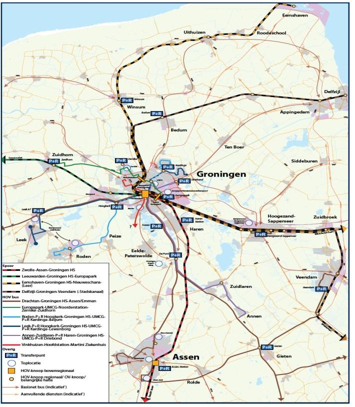 De verbinding van onze regio met de rest van Nederland en Noord-Duitsland Het hoogwaardig openbaar vervoer binnen onze provincie Deze ruggengraat willen we versterken.