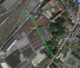 Verbinding Guldensporenpad met aantrekkingspool Atheneum /PTI /Howest (Weggevoerdenlaan). Er is op dit moment geen fietsafslag ter hoogte van de Weggevoerdenlaan.