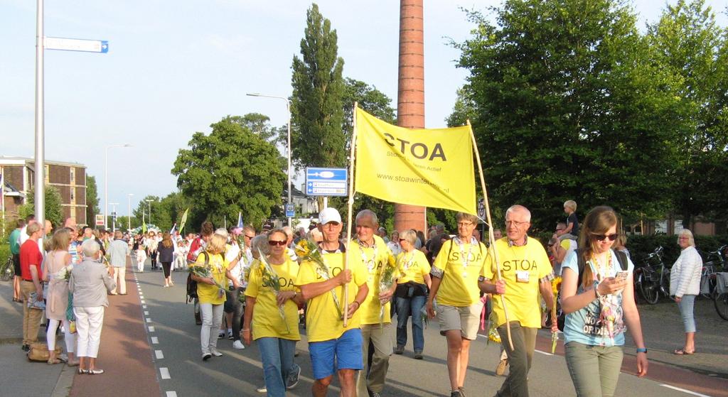 Intocht Avondvierdaagse 2018 Fietstochten PCOB De