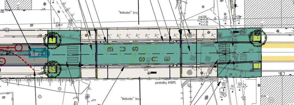 5. De werken Vernieuwing brugdek Melkader - In 2 fases (steeds doorgang voor hulpdiensten)