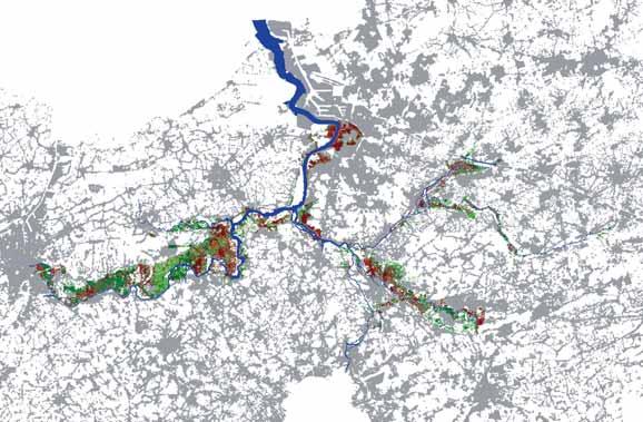 2.3 Modellen voor bepaling van risico s binnen het plangebied Door verschillende parameters in dit model te integreren, kunnen diverse randvoorwaarden of maatregelen aan de simulaties gekoppeld