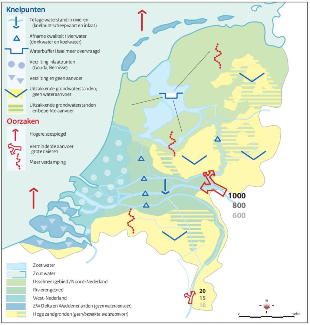 De zoetwaterregio s hebben hun eigen analyses uitgevoerd.