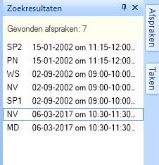 Hierdoor kunt u heel efficiënt een nieuwe afspraak inplannen.