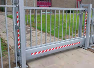 vrachtverkeer (deze zorgen voor een onmiddellijk openen van de poort als personen of verkeer zich in de opening bevinden).