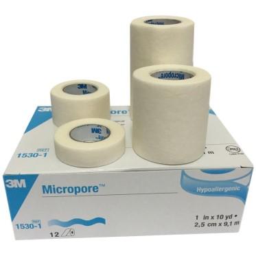 Leuke Promoties Micropore Ref 671 Micropore 1,25cmx9.14m 8,25 / 24 rollen Ref 386 Micropore 2,5cmx9.