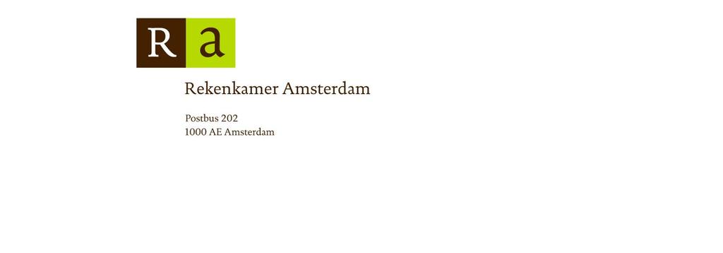 Gemeente Amsterdam t.a.v. de gemeenteraad Postbus 202 1000 AE Amsterdam datum 3 september 2014 ons kenmerk RA_14_146 behandeld door E.