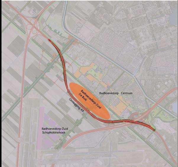 Het gebied en de spelers - Omlegging A9 RWS - Badhoevedorp-Centrum gemeente Badhoevebuurt