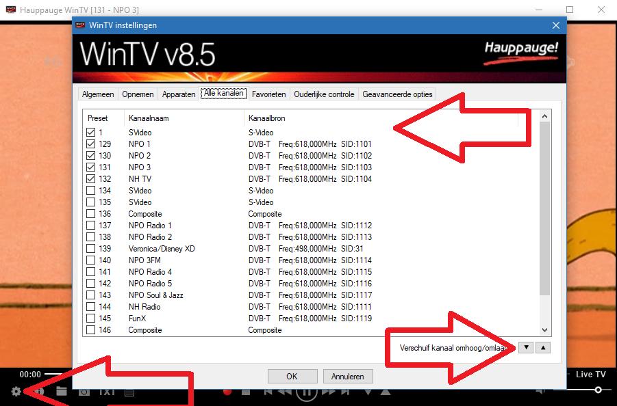 1. Installeren WinTV v8.5 en drivers Hauppauge Bij de levering van de USB-stick wordt een code meegeleverd voor het installeren van de laatste versie van WinTV met de bij de stick behorende drivers.