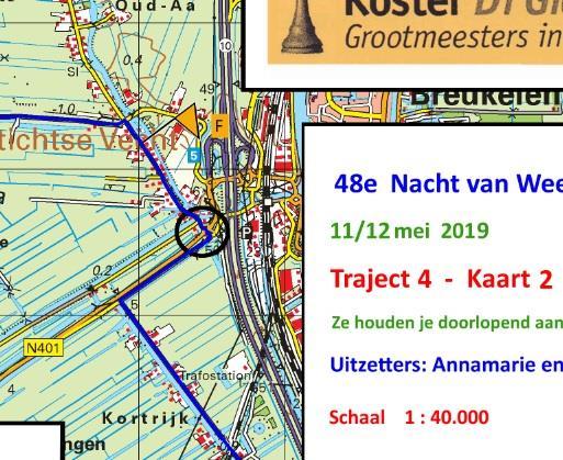 Daarvoor nog kwam je langs RC K. Bij RC P werd je gekeerd.