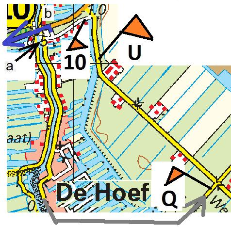 Op weg naar pijl 14, bij Vriezekoop in de Vriesekoopsche Polder, stond een bemande controle RC P.