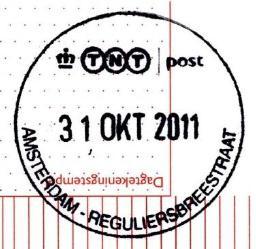 Reguliersbreestraat 22A Gevestigd voor oktober 2011:
