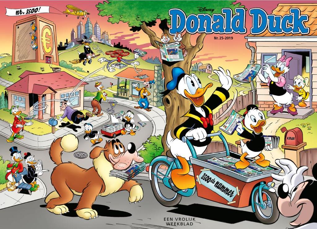 Donald krijgt een toppositie bij de Duckstadkrant, een van de vele baantjes die hij de afgelopen jaren heeft gehad.