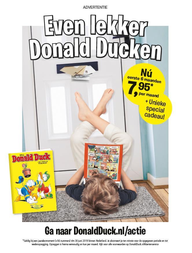 Alles om even te ontsnappen aan verplichtingen als school, werk, boodschappen en andere ongemakken van de dagelijkse werkelijkheid: Even lekker Donald Ducken.