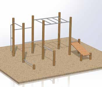 Combinatietoestel NR Compact combinatietoestel voor een volledige workout. Combinatietoestel NR, een uitgewerkt voorbeeld van een eenvoudig toestel voor het trainen van het volledige lichaam.