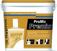Gyproc ProMix Premium Gyproc ProMix Premium is een lichtgewicht, kant-en-klare voegenfinisher. Het is geschikt voor het glad afwerken van naden van gipskartonplaten.
