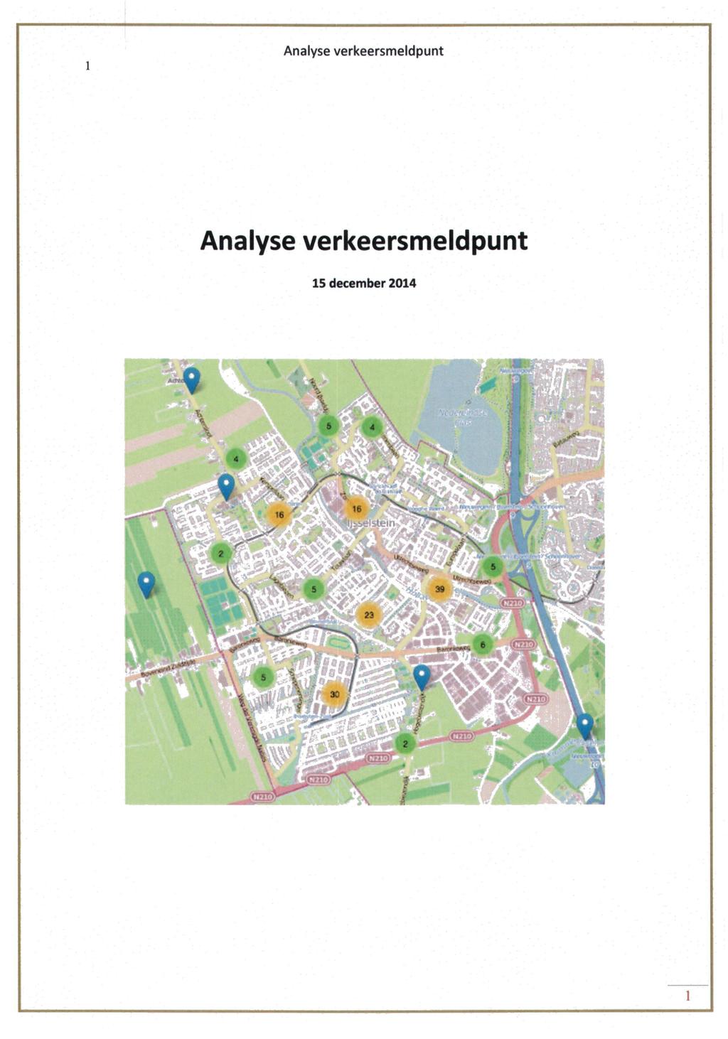 Analyse verkeersmeldpunt Analyse