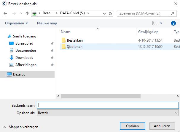 Dit scheelt je weer tijd bij het maken van je calculatie of bestek. Ga naar [Bestand][Nieuw] en kies het sjabloon dat je wil aanpassen. Pas het bestand naar wens aan.