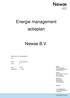 Energie management actieplan. Newae B.V.