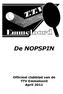 De NOPSPIN Officieel clubblad van de TTV Emmeloord April 2011