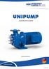UNIPUMP. Gebruiksvoorschriften. gebruiksaanwijzing. Afvalwaterblokpomp A-BA-41 NL