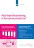 Mkb-bankfinanciering in Europees perspectief