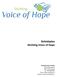 Beleidsplan Stichting Voice of Hope