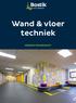 Wand & vloer techniek PRODUCTOVERZICHT