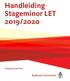 Handleiding Stageminor LET 2019/2020