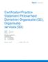 Certification Practice Statement PKIoverheid Domeinen Organisatie (G2), Organisatie services (G3)