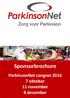 Sponsorbrochure ParkinsonNet congres oktober 11 november 8 december