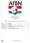 American Football Bond Nederland 20/10/ Deze versie van het Wedstrijdreglement Flag vervangt alle voorgaande versies.