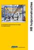 HB hulpconstructies. Op maat gemaakte hulpconstructies voor montage van hangbaansystemen. De opwaartse kracht. Kraansystemen