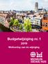 Budgetwijziging nr. 1 - dienstjaar 2019