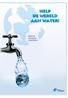 Help de wereld aan water! WATER ZONDER GRENZEN