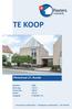 TE KOOP. Pletsstraat 27, Bunde. Bouwjaar : 2000 Woon opp. : 155 m 2 Perceel opp. : 398 m² Inhoud : 525 m 3