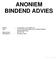 ANONIEM BINDEND ADVIES